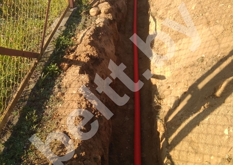 Установки радиационного контроля (УРК), укладка траншеи кабелей