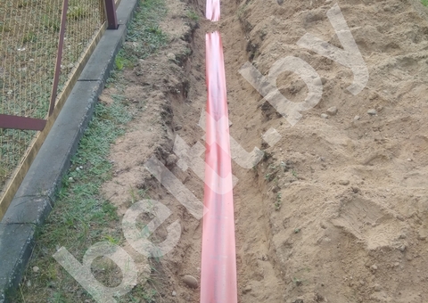 Установки радиационного контроля (УРК), укладка траншеи кабелей